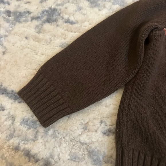Sonoma Life + Style Baby Boy Moose Sweater Brown Pullover Size 18M - Picture 5 of 8